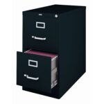 2-Drawer Locking File Cabinet 28.4 X 15 X 26.5 BLACK