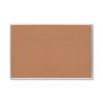 Sparco Cork Board 4x3 - Brown Cork Surface - Aluminum Frame