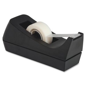 Business Source Desktop Tape Dispenser Non-skid Base - Plastic - Black