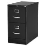 Vertical File Commercial 15 x 22 x 28 2-File Drawer(s) - Letter - Lockable, Ball-bearing Suspension - Black