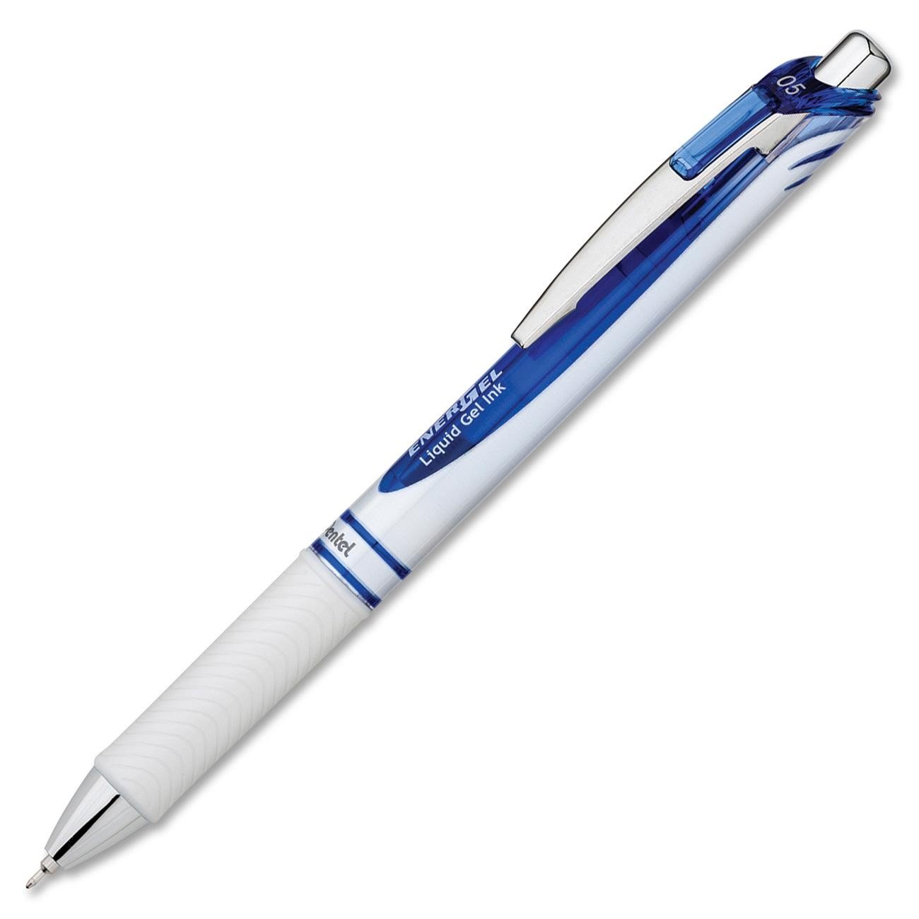 Pentel EnerGel Pearl Retractable Liquid Gel Pen (Blue)